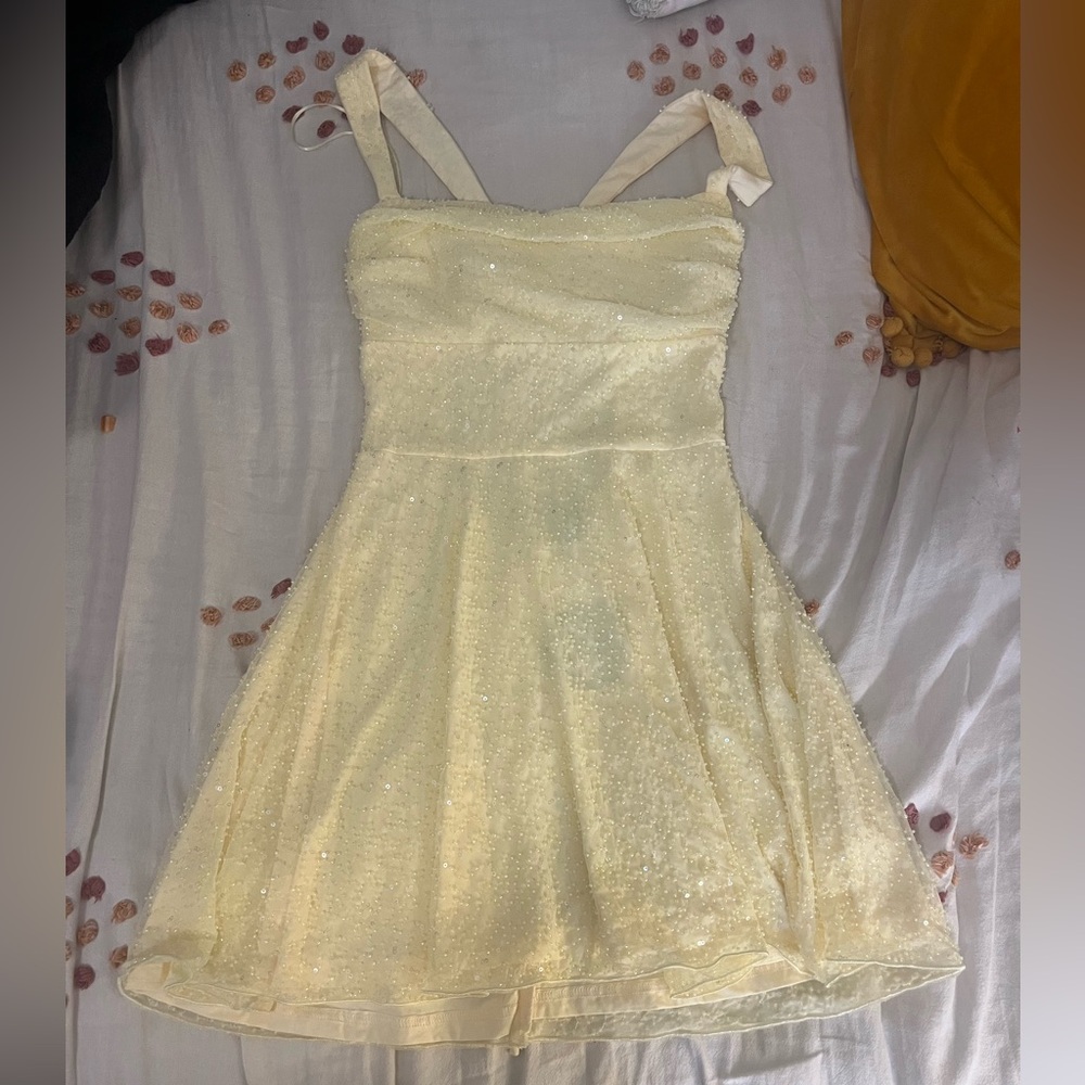Allani Lace-Up Beaded Skater Dress - Windsor
New with tags!!